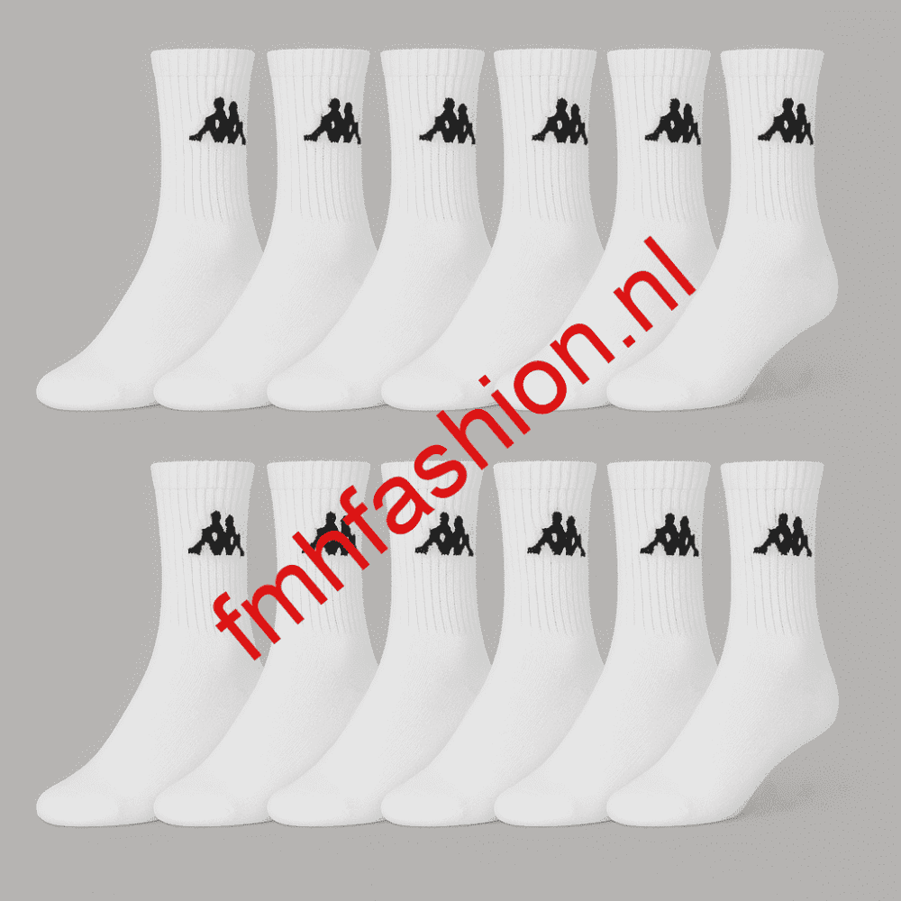 Kappa Multipack - 12 paar sportsokken Wit/Zwart,