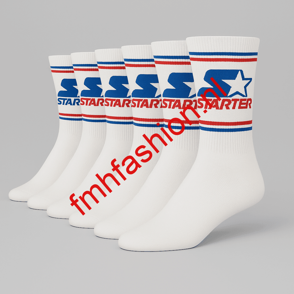 Starter 6-Pack Crew Sokken - Wit