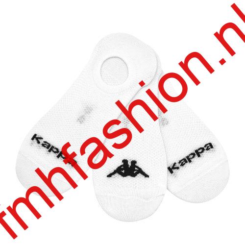Kappa Footies 6-Paar Unisex Wit/Zwart - Afbeelding 4