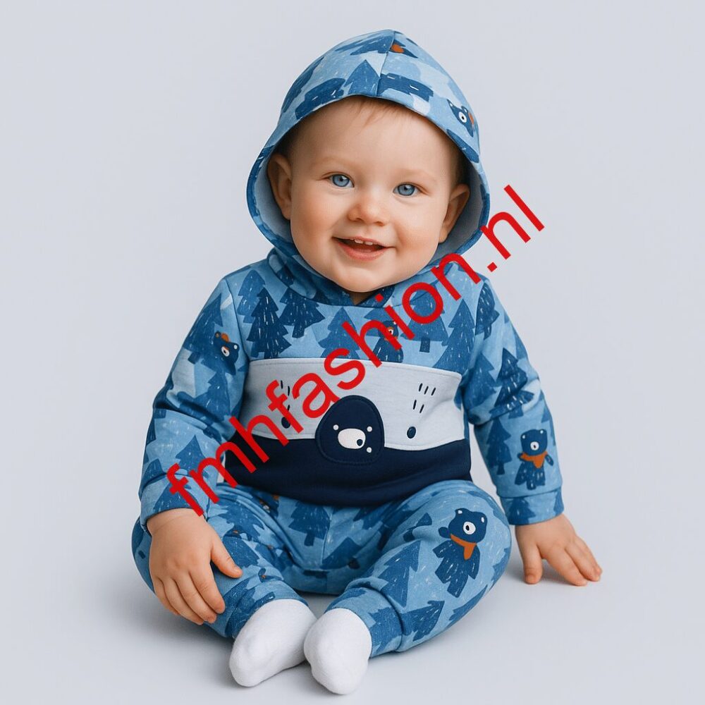 Tang baby jongens kledingset met capuchon
