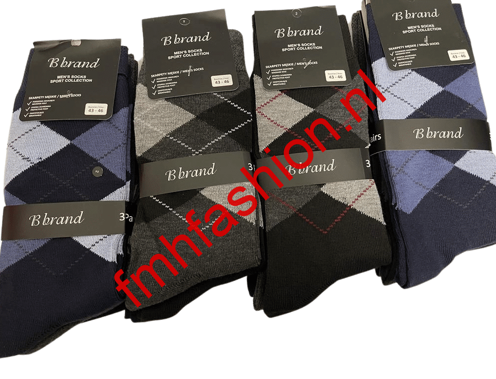 B Brand Geruite sokken