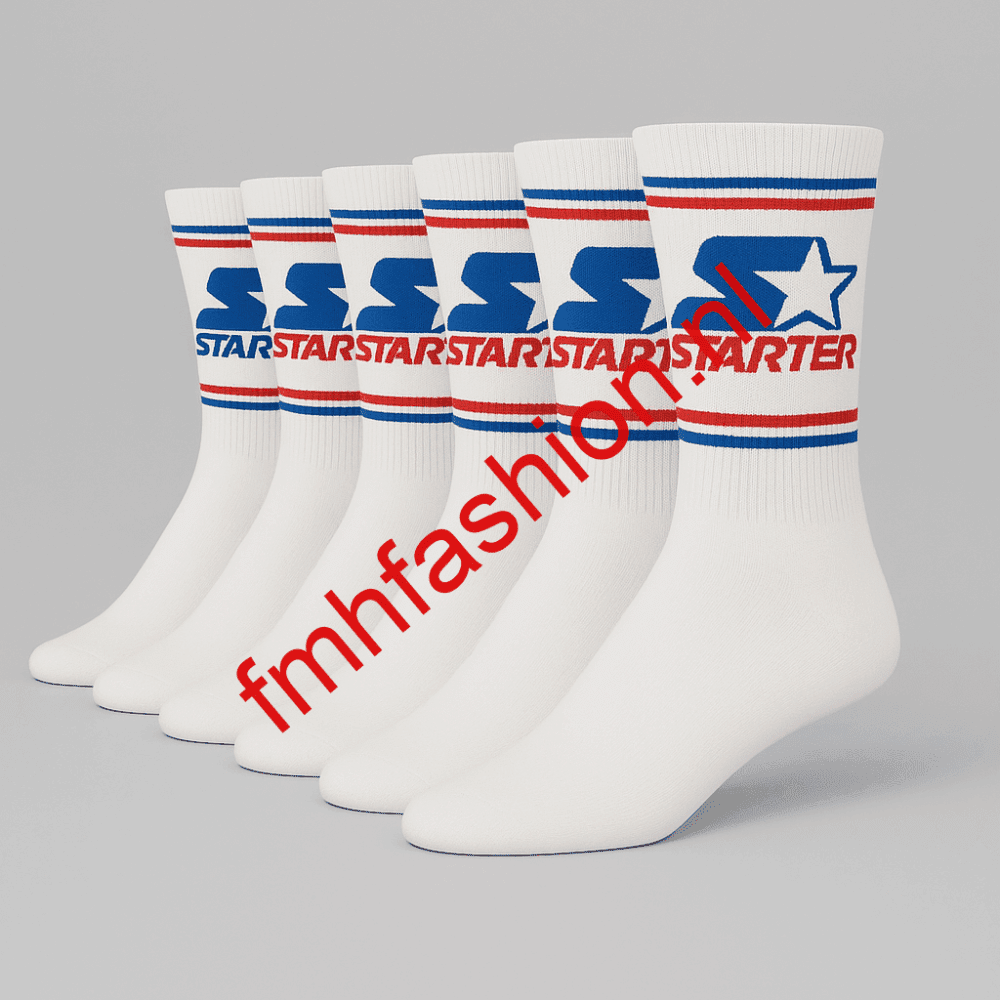 Starter 6-Pack Crew Sokken - Wit