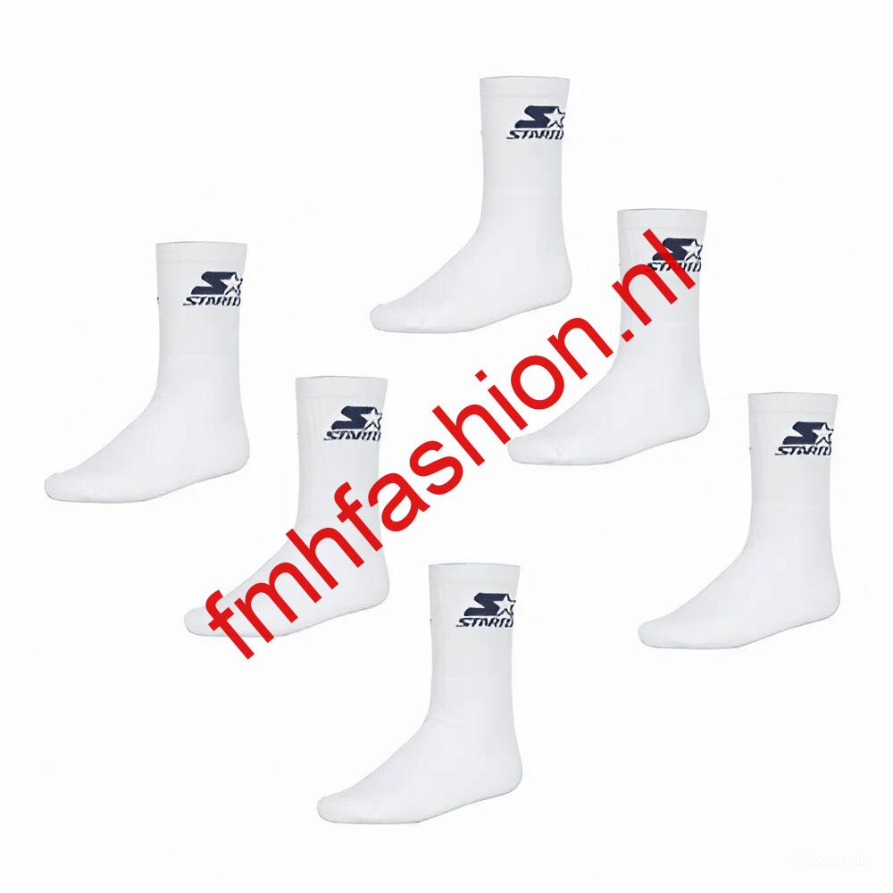 Starter - 6-Pack Crew Sokken - Zwart -