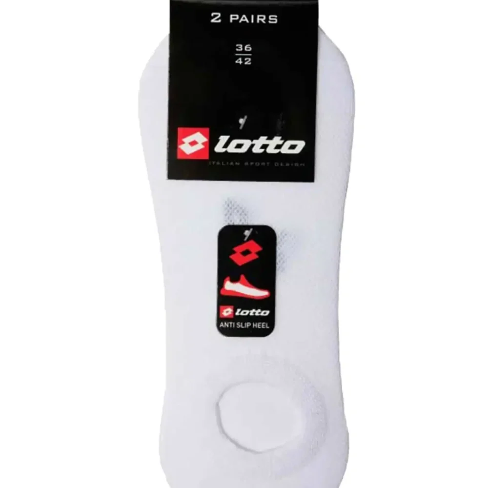 Lotto Footies – 6 Paar – Wit – Maat 36-42