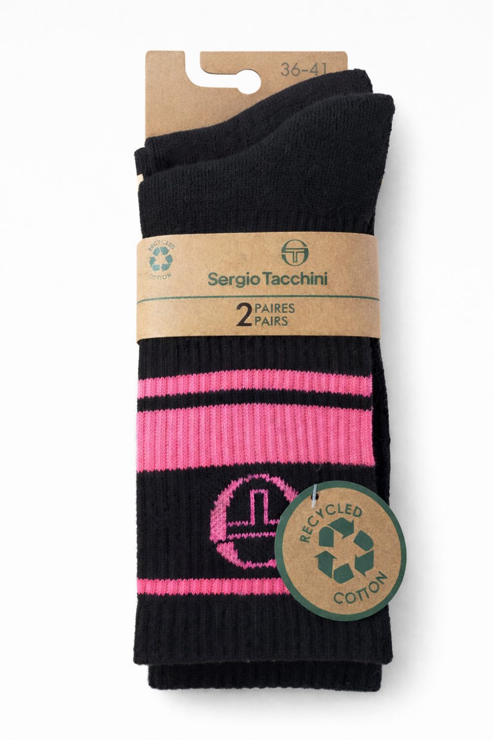 Sergio Tacchini sportieve damessokken – roze & grijs | 6 paar (maat 36–41) Trendy - Afbeelding 6
