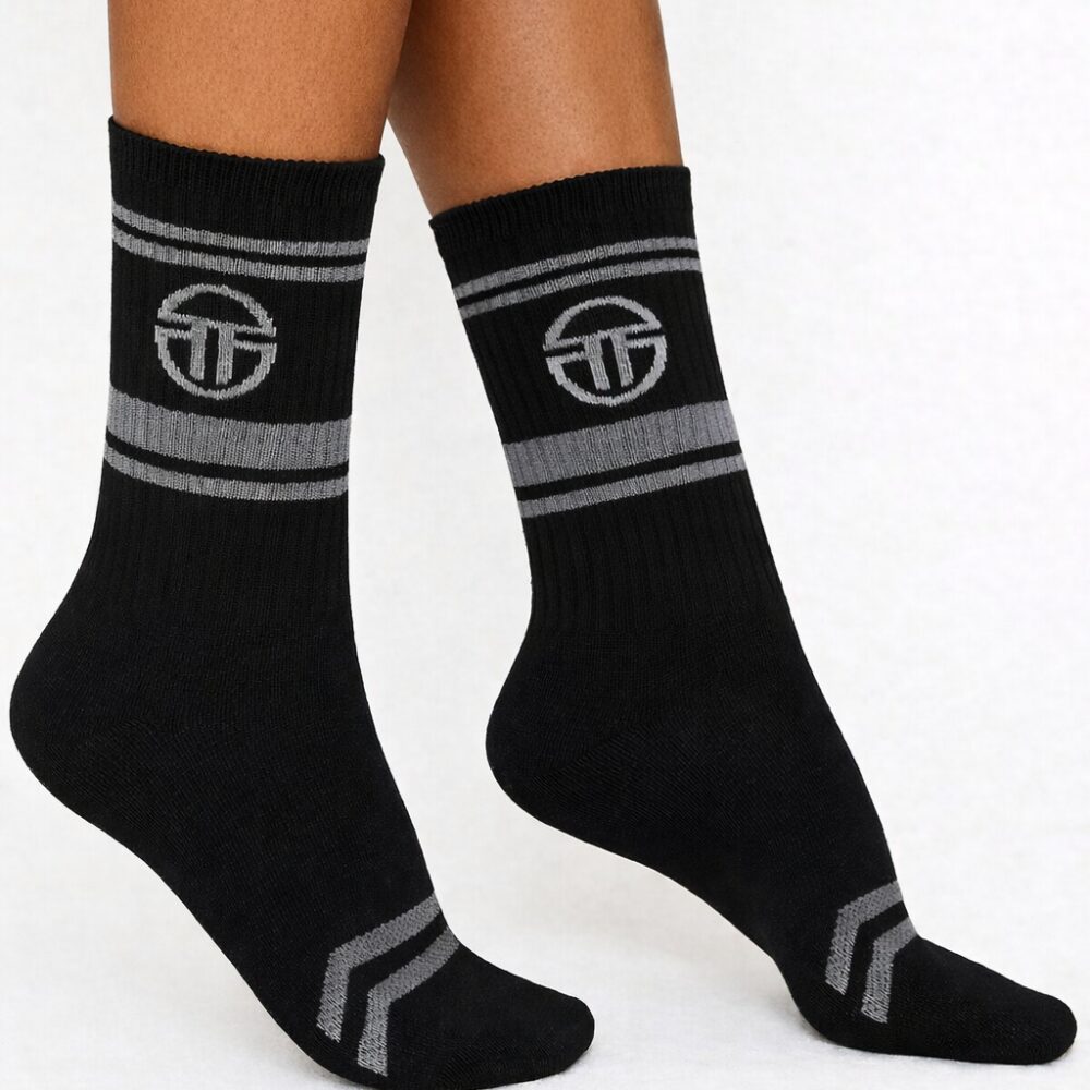 Alternative view of Sergio Tacchini sportieve damessokken – roze & grijs | 6 paar (maat 36–41) Trendy